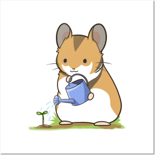 Gardening Hamster Posters and Art